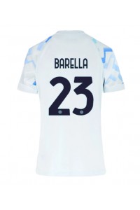 Inter Milan Nicolo Barella #23 Jalkapallovaatteet Naisten Vieraspaita 2025-26 Lyhythihainen